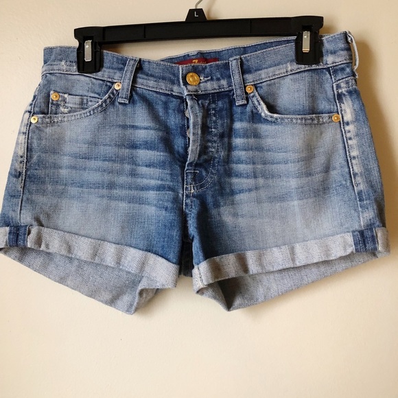 7 For All Mankind Pants - 7 For All Mankind | Roll up Denim Shorts